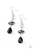 Starlet Twinkle - Black Earrings - Paparazzi Accessories Earrings Bedazzle Me Pretty Mobile Fashion Boutique