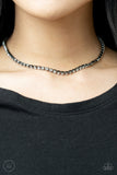 Starlight Radiance - Black Necklace - Paparazzi Accessories Necklace FS-Bedazzle Me Pretty Mobile Fashion Boutique