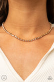 Starlight Radiance - Gold Necklace - Paparazzi Accessories Necklace Bedazzle Me Pretty Mobile Fashion Boutique
