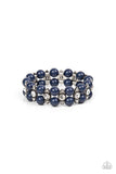 Starlight Reflection - Blue Bracelet - Paparazzi Accessories Bracelet Bedazzle Me Pretty Mobile Fashion Boutique