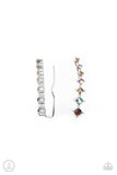 STARLIGHT Show - Brown Post Earrings - Paparazzi Accessories Post Earrings Bedazzle Me Pretty Mobile Fashion Boutique