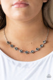 Starlit Socials - Silver Necklace - Paparazzi Accessories Necklace Bedazzle Me Pretty Mobile Fashion Boutique