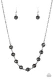 Starlit Socials - Silver Necklace - Paparazzi Accessories Necklace Bedazzle Me Pretty Mobile Fashion Boutique
