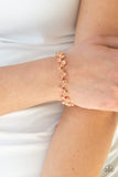 Starlit Stunner - Copper Bracelet - Paparazzi Accessories Bracelet Bedazzle Me Pretty Mobile Fashion Boutique