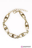 Starry Eyed - Brass Bracelet - Paparazzi Accessories Bracelet Bedazzle Me Pretty Mobile Fashion Boutique