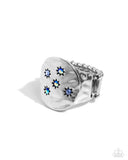Starry Serenade - Blue Ring - Paparazzi Accessories Ring Bedazzle Me Pretty Mobile Fashion Boutique