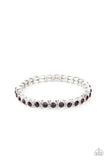 Starry Social - Purple Bracelet - Paparazzi Accessories Bracelet Bedazzle Me Pretty Mobile Fashion Boutique