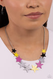 Starstruck Season - Black Necklace - Paparazzi Accessories Necklace Bedazzle Me Pretty Mobile Fashion Boutique