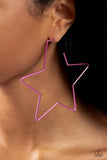Starstruck Secret - Pink Earrings - Paparazzi Accessories Earrings Bedazzle Me Pretty Mobile Fashion Boutique