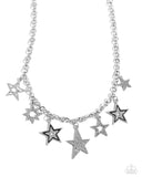 Starstruck Sentiment - Black Necklace - Paparazzi Accessories Necklace Bedazzle Me Pretty Mobile Fashion Boutique