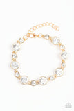 Starstruck Sparkle - Gold Bracelet - Paparazzi Accessories Bracelet Bedazzle Me Pretty Mobile Fashion Boutique