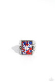 Startling Stones - Red Ring - Paparazzi Accessories Ring Bedazzle Me Pretty Mobile Fashion Boutique
