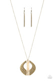State of the ARTISAN - Brass Necklace - Paparazzi Accessories Necklace Bedazzle Me Pretty Mobile Fashion Boutique
