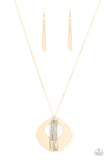 State of the ARTISAN - Gold Necklace - Paparazzi Accessories Necklace Bedazzle Me Pretty Mobile Fashion Boutique