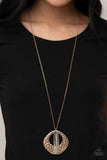State of the ARTISAN - Gold Necklace - Paparazzi Accessories Necklace Bedazzle Me Pretty Mobile Fashion Boutique