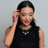 State of the HEART - Blue Necklace - Paparazzi Accessories Necklace Bedazzle Me Pretty Mobile Fashion Boutique