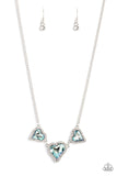 State of the HEART - Blue Necklace - Paparazzi Accessories Necklace Bedazzle Me Pretty Mobile Fashion Boutique