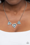 State of the HEART - Blue Necklace - Paparazzi Accessories Necklace Bedazzle Me Pretty Mobile Fashion Boutique