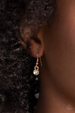 State of the HEART - Gold Necklace - Paparazzi Accessories Necklace Bedazzle Me Pretty Mobile Fashion Boutique