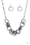 Statement Made - Black Necklace - Paparazzi Accessories Necklace Bedazzle Me Pretty Mobile Fashion Boutique