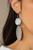 Status CYMBAL - Silver Earrings - Paparazzi Accessories Earrings Bedazzle Me Pretty Mobile Fashion Boutique
