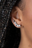 Stay Magical - White Post Earrings - Paparazzi Accessories Post Earrings Bedazzle Me Pretty Mobile Fashion Boutique