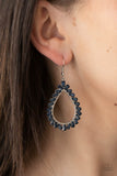 Stay Sharp - Blue Earrings - Paparazzi Accessories Earrings Bedazzle Me Pretty Mobile Fashion Boutique