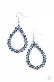 Stay Sharp - Blue Earrings - Paparazzi Accessories Earrings Bedazzle Me Pretty Mobile Fashion Boutique