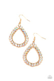 Stay Sharp - Gold Earrings - Paparazzi Accessories Earrings Bedazzle Me Pretty Mobile Fashion Boutique