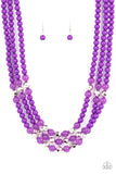 STAYCATION All I Ever Wanted - Purple Necklace - Paparazzi Accessories Necklace Bedazzle Me Pretty Mobile Fashion Boutique