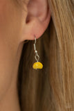 Staycation Status - Yellow Necklace - Paparazzi Accessories Necklace Bedazzle Me Pretty Mobile Fashion Boutique