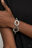 STEEL The Show - Silver Bracelet - Paparazzi Accessories Bracelet Bedazzle Me Pretty Mobile Fashion Boutique