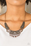 STEER It Up - Copper Necklace - Paparazzi Accessories Necklace Bedazzle Me Pretty Mobile Fashion Boutique