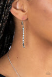 Stellar Crescendo - White Necklace - Paparazzi Accessories Necklace Bedazzle Me Pretty Mobile Fashion Boutique