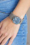 Stellar Escape - Blue Bracelet - Paparazzi Accessories Bracelet Bedazzle Me Pretty Mobile Fashion Boutique