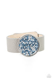 Stellar Escape - Blue Bracelet - Paparazzi Accessories Bracelet Bedazzle Me Pretty Mobile Fashion Boutique