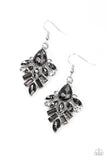 Stellar-escent Elegance - Silver Earrings - Paparazzi Accessories Earrings Bedazzle Me Pretty Mobile Fashion Boutique