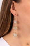 Stellar Series - Gold Earrings - Paparazzi Accessories Earrings Bedazzle Me Pretty Mobile Fashion Boutique