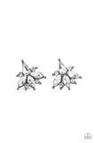 Stellar Sheen - Black Post Earrings - Paparazzi Accessories Post Earrings Bedazzle Me Pretty Mobile Fashion Boutique
