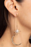 Stellar Showstopper - Gold Post Earrings - Paparazzi Accessories Post Earrings Bedazzle Me Pretty Mobile Fashion Boutique