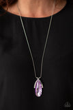 Stellar Sophistication - Purple Necklace - Paparazzi Accessories Necklace Bedazzle Me Pretty Mobile Fashion Boutique