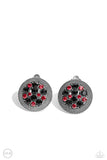 Stellar Status - Multi Clip-On Earrings - Paparazzi Accessories Clip-On Bedazzle Me Pretty Mobile Fashion Boutique