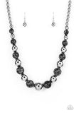 Stone Age Adventurer - Black Necklace - Paparazzi Accessories Necklace Bedazzle Me Pretty Mobile Fashion Boutique