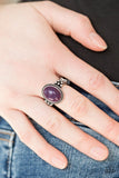 Stone Age Sophistication - Purple Ring - Paparazzi Accessories Ring Bedazzle Me Pretty Mobile Fashion Boutique