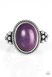 Stone Age Sophistication - Purple Ring - Paparazzi Accessories Ring Bedazzle Me Pretty Mobile Fashion Boutique