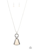 Stone Prairies - White Necklace - Paparazzi Accessories Necklace Bedazzle Me Pretty Mobile Fashion Boutique