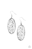 Stone Sculptures - White Earrings - Paparazzi Accessories Earrings Bedazzle Me Pretty Mobile Fashion Boutique