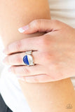 Stone Seeker - Blue Ring - Paparazzi Accessories Ring Bedazzle Me Pretty Mobile Fashion Boutique