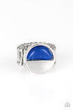 Stone Seeker - Blue Ring - Paparazzi Accessories Ring Bedazzle Me Pretty Mobile Fashion Boutique