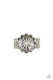 Stone Sensei - Silver Ring - Paparazzi Accessories Ring Bedazzle Me Pretty Mobile Fashion Boutique